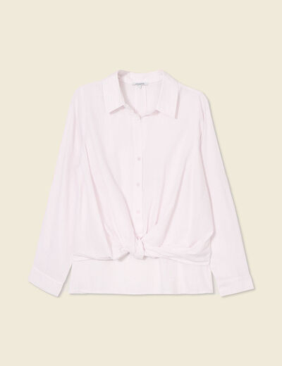 Blouse manches longues blanc femme