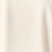 Sweat oversize col rond manches longues creme femme