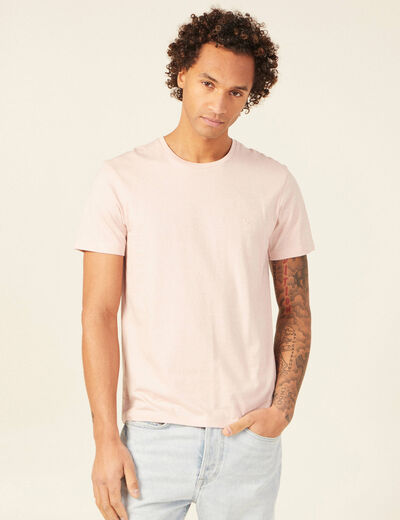 T-shirt éco-responsable vieux rose homme