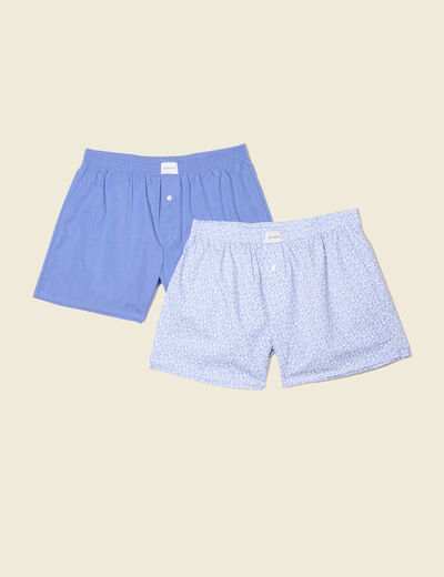 Lot 2 caleçons bleu foncé homme