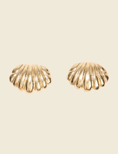 Boucles d'oreilles clous couleur or femme