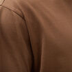 T-shirt droit en coton col ras du cou taupe homme