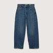 Jeans barrel taille standard bleu femme