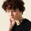 Boucles d'oreilles clous couleur or femme