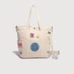 Sac bandouli&egrave;re en coton doubl&eacute; multicolore femme