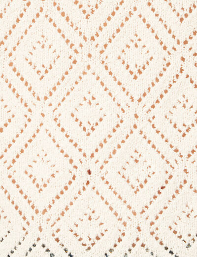 Pull débardeur éco-responsable creme femme