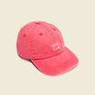 Casquette en coton rouge femme