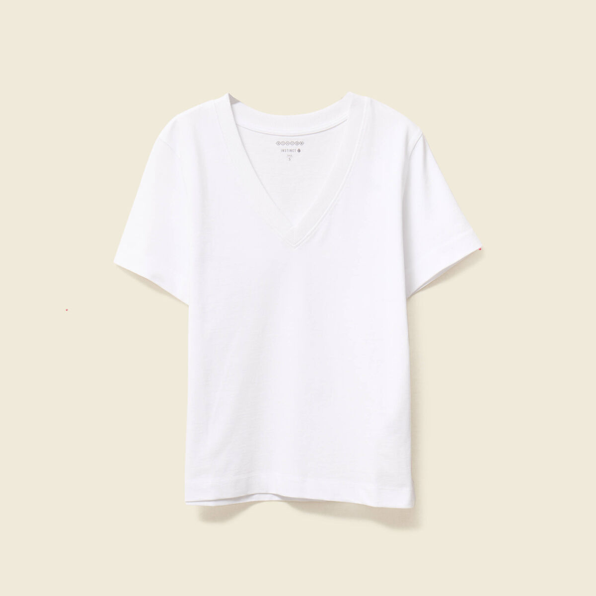 T-shirt manches courtes blanc femme