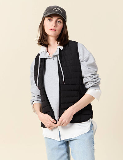 Doudoune éco-responsable noir femme
