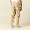 Pantalon droit en velours longueur 32 beige homme