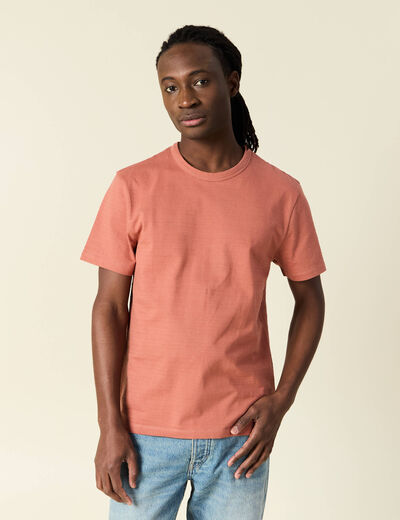 T-shirt manches courtes vieux rose homme