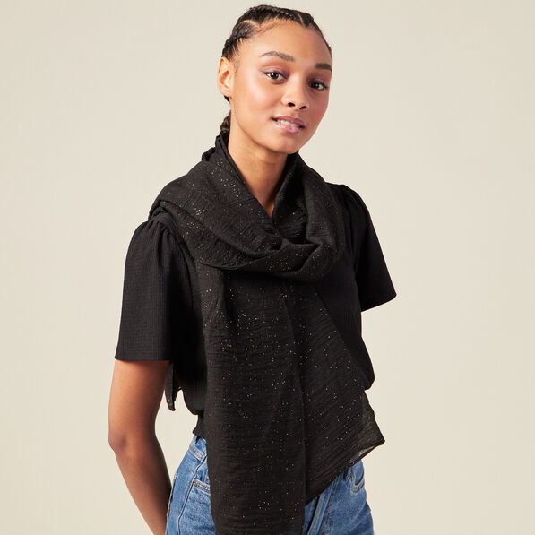 foulard noir femme Foulard noir femme