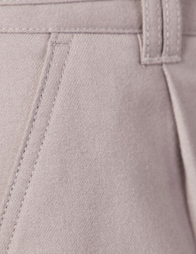 Short paperbag à pinces gris femme