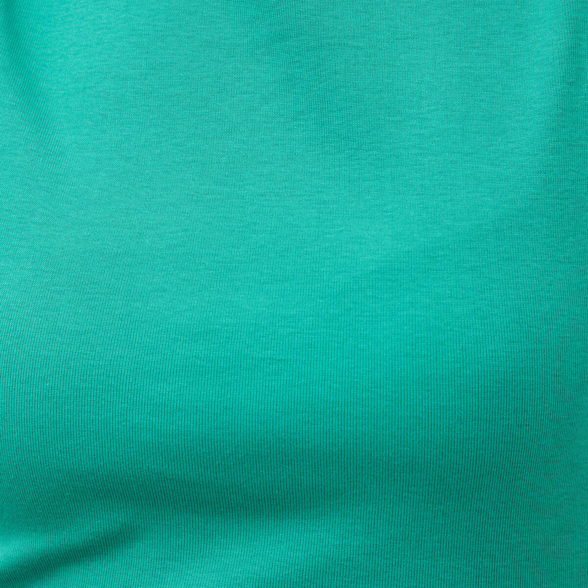D&eacute;bardeur ajust&eacute; col rond en coton vert femme