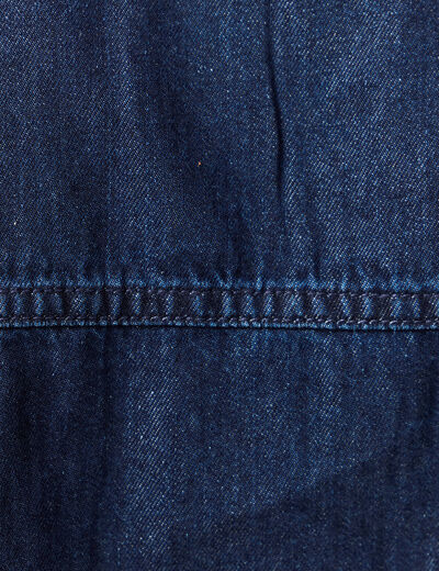 Chemise oversize en coton denim stone femme