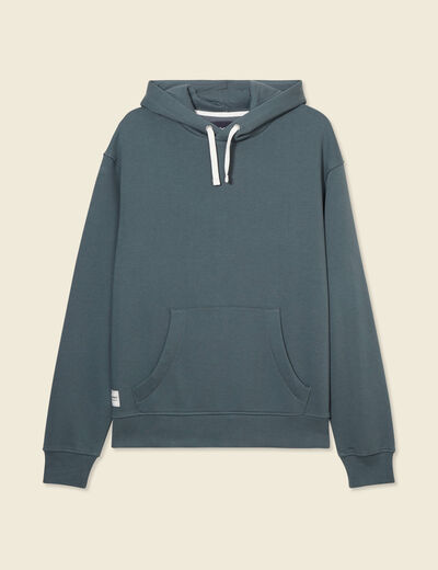Sweat à capuche vert foncé homme