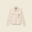 Veste manches longues col classique ecru homme