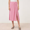 Jupe fluide multicolore femme