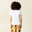 T-shirt en coton manches courtes blanc femme