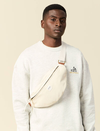 Sac banane sable homme