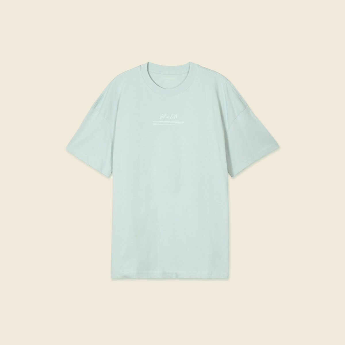 T-shirt manches courtes bleu gris homme