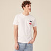 T-shirt manches courtes ecru homme