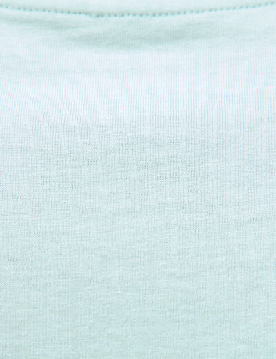 T-shirt en coton bleu gris homme