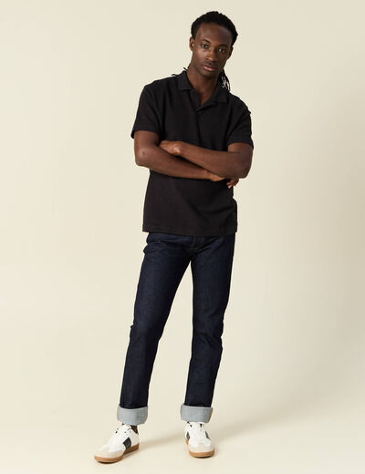 Polo manches courtes noir homme