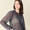 Chemise manches longues noir femme