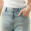 Jeans loose taille standard bleu femme