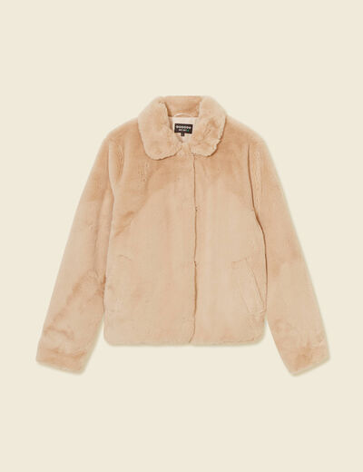 Manteau éco-responsable beige femme