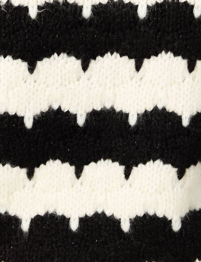 Pull manches longues noir femme