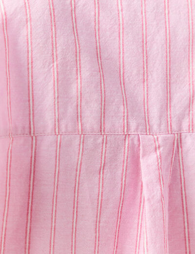 Chemise manches longues rose clair femme