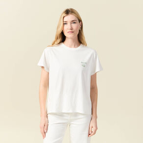 t shirt manches courtes ecru femme T-shirt manches courtes ecru femme