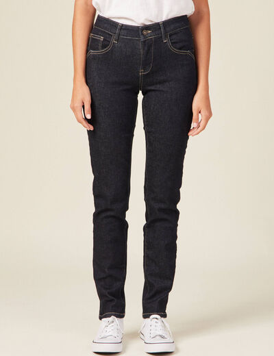 Jeans slim denim brut femme