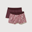 Lot de 2 boxers prune homme