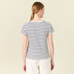 T-shirt manches courtes ecru femme