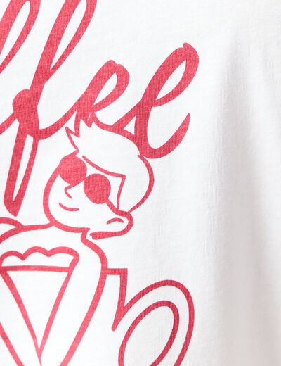 T-shirt manches courtes blanc homme