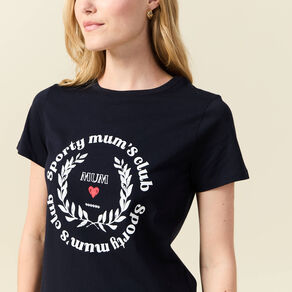 t shirt manches courtes bleu marine femme T-shirt manches courtes bleu marine femme