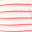Polo ray&eacute; manches longues blanc femme