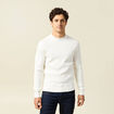 Pull droit manches longues ecru homme