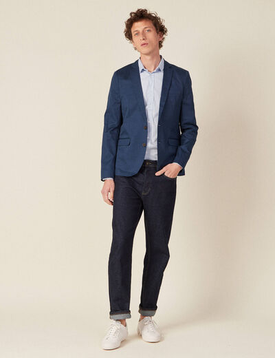 Chemise manches longues bleu clair homme