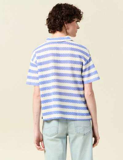 T-shirt manches courtes ecru femme