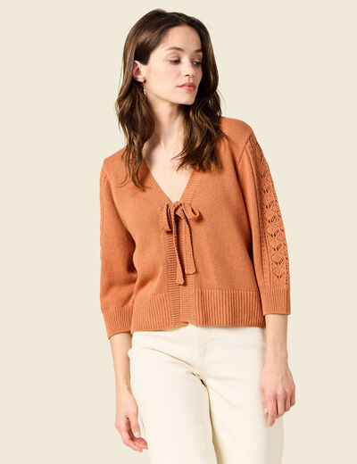 Gilet éco-responsable rouge foncé femme
