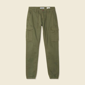 Pantalon cargo battle 7/8ème vert kaki femme