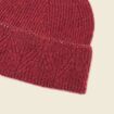 Bonnet fabriqué en France rouge foncé femme
