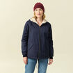 Parka r&eacute;versible bleu marine femme