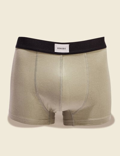 Lot 2 boxers vert kaki homme