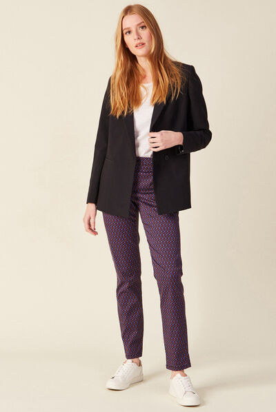 Pantalon chino Instinct noir femme
