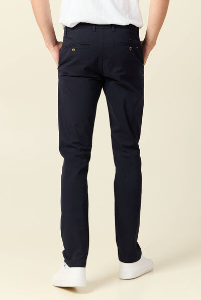 Pantalon slim Instinct chino bleu foncé homme